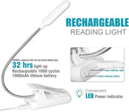 VAVOFO Book Light, Rechargeable Clip On Reading Light 7 LEDs - Image 3