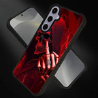 for Samsung Galaxy S24 S25 Case, Gestures Funny Skull Pattern Graphic Design - Image 3