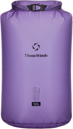 Thous Winds Waterproof Dry Bag, 12 Liter Roll Top Lightweight Storage Sack by ThousWinds