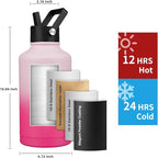 Insulated Water Bottle 64oz, Triple Wall Vacuum Stainless Steel, Leak Proof & - Image 2