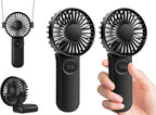 Personal Hand Held Fan for Travel, Foldable Eyelash Neck Fan by VanSmaGo