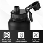 Navigate 40 oz Insulated Stainless Steel Sports Water Bottle - Image 5