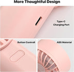 Foldable Handheld Fan, High-Speed Motor, LED Display, 10 Hours long-lasting - Image 7