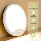 hepside 2 Pack Motion Sensor Ceiling Light Wired, 3000K/4000K/6500K LED Flush - Image 5