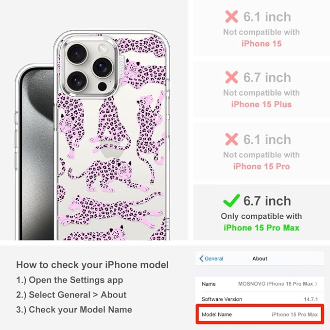 MOSNOVO Case for iPhone 15 Pro Max - Image 2