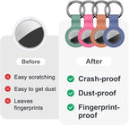 Linsaner Case for AirTag 2nd Gen & 1st Gen, Silicone Holder Keychain Key Ring - Image 7