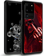 for Samsung Galaxy S20 Ultra Case, Gestures Funny Skull Pattern Graphic Design - Image 2