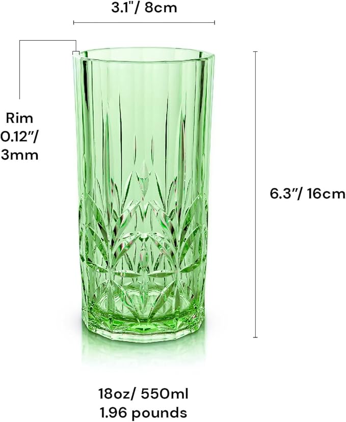 BELLAFORTE Shatterproof Tritan Tall Tumbler, 18oz - Image 6