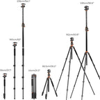 K&F CONCEPT 90''/230cm Ultra High Camera Tripod, Horizontal Overhead Shooting - Image 6