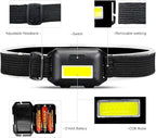 8 Pack Led Headlamp for Adults and Kids, 1.1oz/31g COB Flood Light Ultra Bright - Image 6