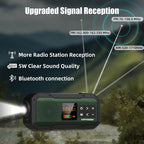 NOAA Weather Radio AM/FM, Portable 7400mWh/2000mAh Rechargeable Battery Operated - Image 3