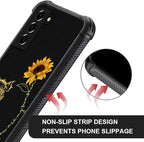 for Samsung Galaxy S21 Plus Case, Pig Sunflower Yellow Sunshine Pattern Graphic - Image 4