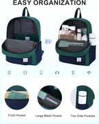 VASCHY Lightweight Backpack for School, Water Resistant Classic Bookbag - Image 3