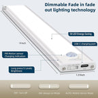 14inch Under Cabinet Lighting, 4 Pack Rechargeable Motion Sensor Light Indoor - Image 6