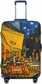 Van Gogh Cafe Terrace at Night Elastic Luggage Cover, Suitcase Protector by XBFCDN