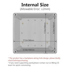 LeMotech Waterproof Dustproof IP67 Junction Box DIY Case Enclosure Gray 7.9 x - Image 3