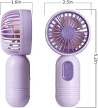 Mini Portable Fan 6 Pack, Cute Handheld Battery Operated Lightweight Small - Image 2