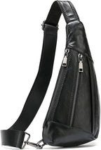 Hebetag Leather Crossbody Sling Bag - Image 3