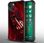 for iPhone 14 Plus Case, Gestures Funny Skull Pattern Graphic Design Girl Boy - Image 3