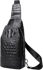 Hebetag Leather Sling Bag Crossbody Backpack by Hebetag