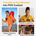 Neck Mount for Phones, Hands Free POV/Vlog Filming, Neck Cell Phone Holder for - Image 2