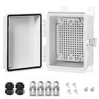 LeMotech Electrical Box, IP67 Waterproof Hinged Cover Stainless Steel Latch by LeMotech