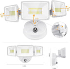 Onforu 70W LED Dusk to Dawn Flood Lights, 7000LM White Exterior Security - Image 7