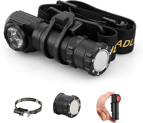 2 in 1 Detachable Flashlight & Headlamp, LED Rechargeable Head Lamp High Lumens by Spriak%E5%93%81%E7%89%8C%E6%97%97%E8%88%B0%E5%BA%97