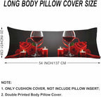 Decorative Home Body Pillow Covers Wine - Image 6