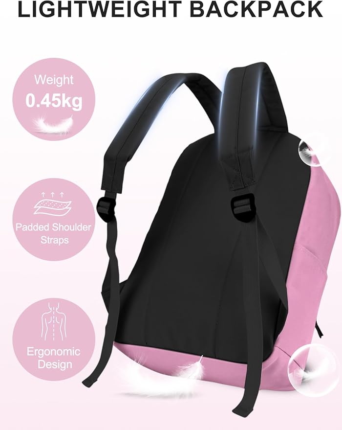 VASCHY School Backpack, Lightweight Water Repellent Backpack Men School Bag - Image 3