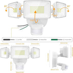 Onforu 75W LED Flood Light Motion Sensor Outdoor, 7000lm Dusk to Dawn Flood - Image 9