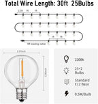 LED 30FT Outdoor String Lights - Image 3