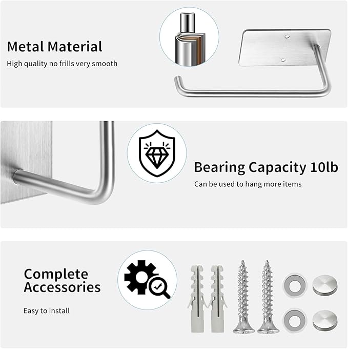 Hat Racks for Baseball Caps 4 Pack, Stainless Steel Adhesive Hat Hanger Hooks - Image 4