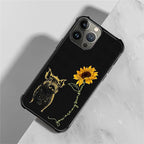 for iPhone 15 Pro Case, Pig Sunflower Yellow Sunshine Pattern Graphic Design - Image 2