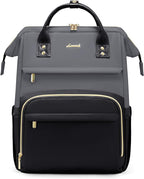 LOVEVOOK Leather Backpack for Women, 17 inch Leather Laptop Backpacks Women by LOVEVOOK