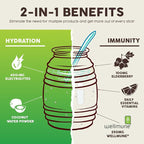 Salud 2-in-1 Hydration Packets + Immunity Electrolytes Powder, Cucumber Lime - Image 5