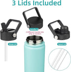Konokyo Insulated Water Bottle 24oz Stainless Steel Sport Bottles - Image 3
