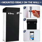 Remerry 1 Pcs Outdoor Brochure Holder 4 x 9 Inch Waterproof Wall Mount - Image 4