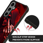 for Samsung Galaxy S24 S25 Plus Case, Gestures Funny Skull Pattern Graphic - Image 5