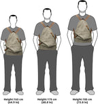 KL928 PU Leather Vintage Backpack – Large Casual Daypack Outdoor Travel - Image 5