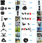 Accessories Kit for Insta360 X5 / X4 Camera Mount Bundle - Image 3