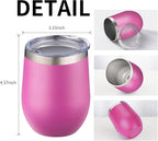 12oz/4 Pack Wine Tumbler Glasses - Image 5