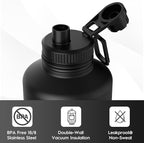 Navigate 64 oz Stainless Steel Insulated Water Bottle, Double Walled Leak Proof - Image 5
