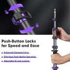 FreeSea 6.9ft/2.1m Carbon Fiber Light Stand, 4.4lbs Load, Travel Tripod - Image 3