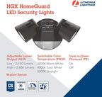 Lithonia Lighting HomeGuard 2-Light LED Outdoor Flood Lights, Motion Sensor - Image 3