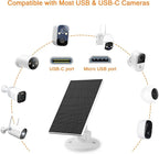 Zivif 2W Solar Panel for Security Cameras, Solar Charger - Image 2