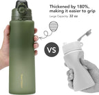 TakeToday Collapsible Water Bottles 32oz, Foldable Travel Water Bottle - Image 3