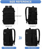 coofay Expandable Backpack For Traveling On Airplane Carry On Backpack For - Image 2