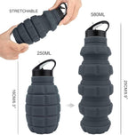 QiCheng&LYS 19.5oz Collapsible Travel Water Bottle, Reuseable BPA Free Silicone - Image 7
