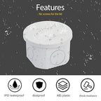LeMotech Junction Box, Electrical Box IP65 Water Resistant Dustproof ABS - Image 5